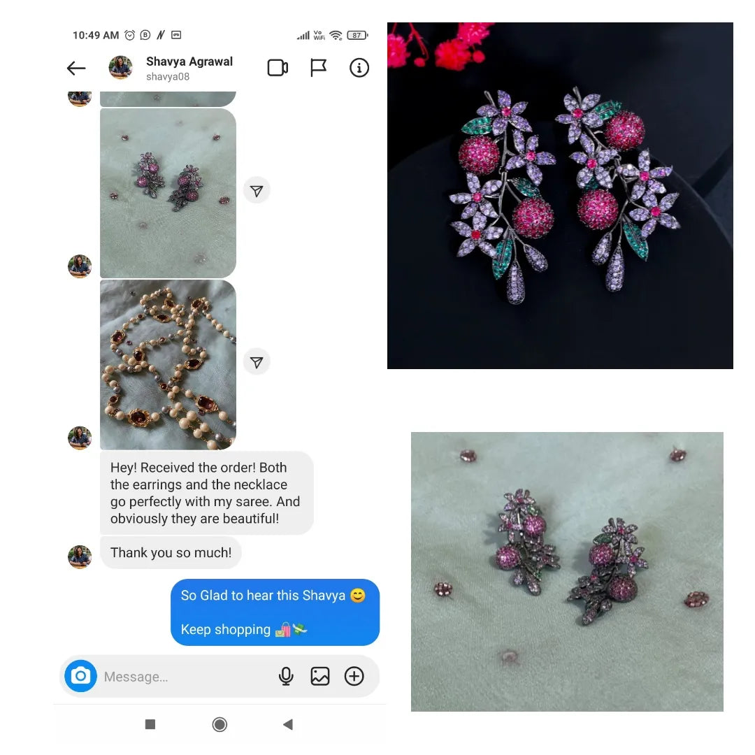 Liliac Zirconia Earrings