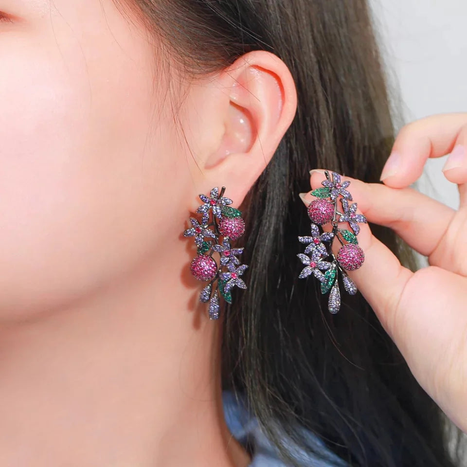 Liliac Zirconia Earrings