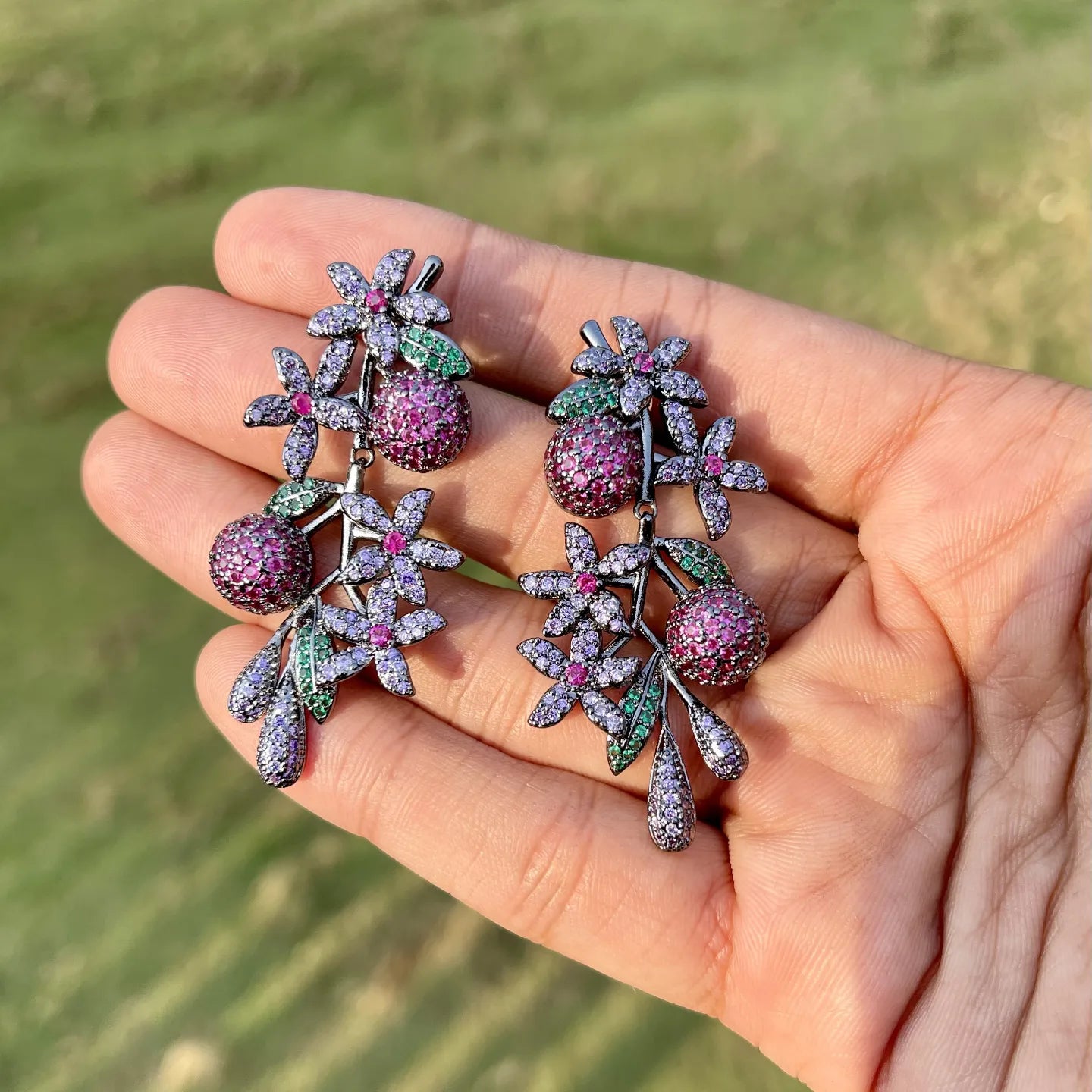 Liliac Zirconia Earrings