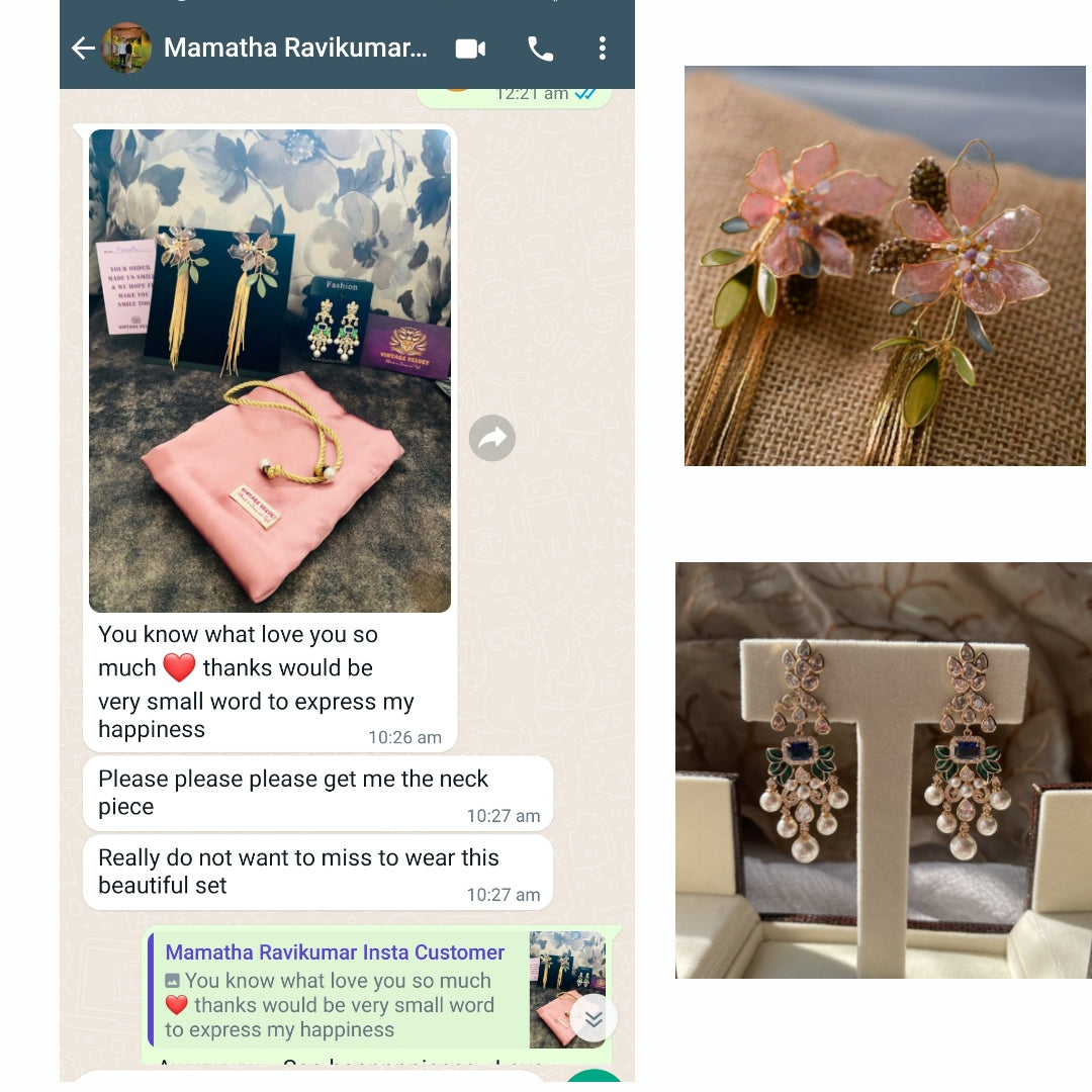 Fusion Kundan Earrings