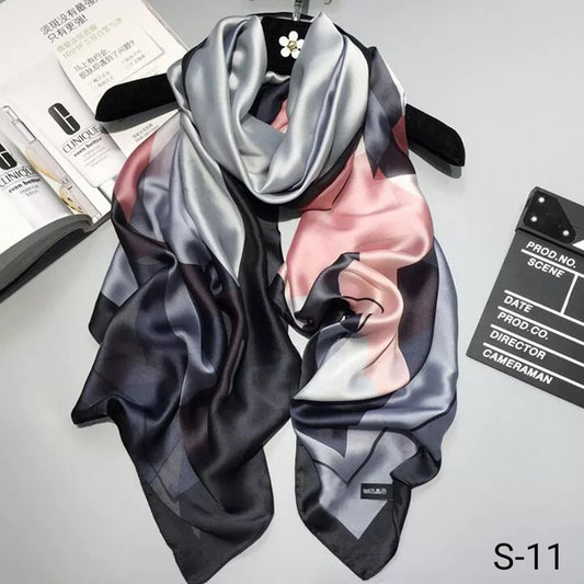 Abstarct Grey Scarf S-11