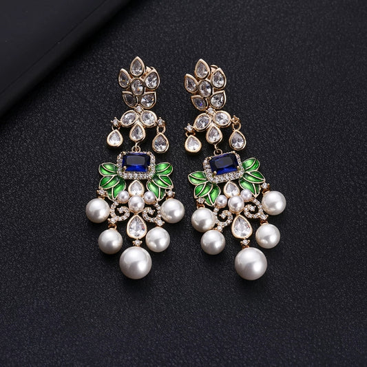 Fusion Kundan Earrings