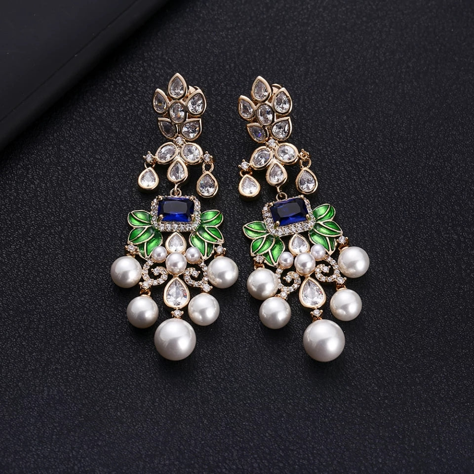 Fusion Kundan Earrings