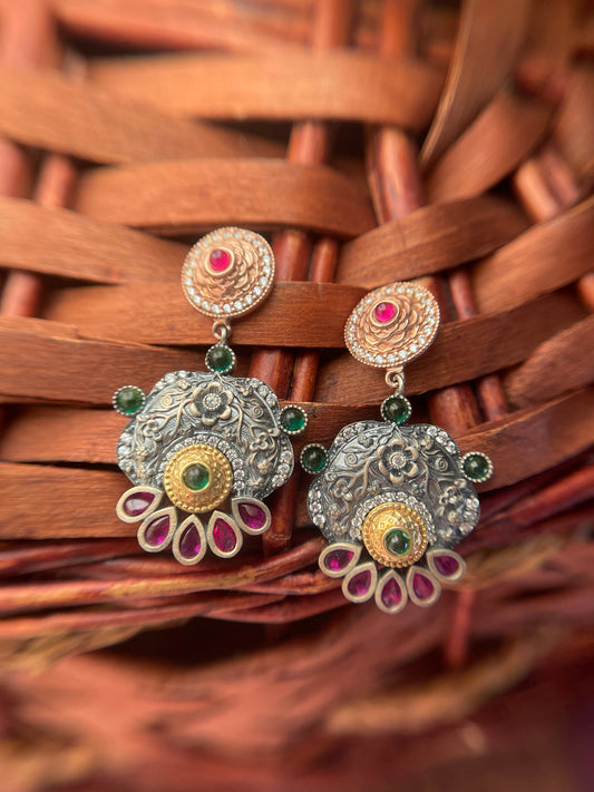 Radha Silver Earrings