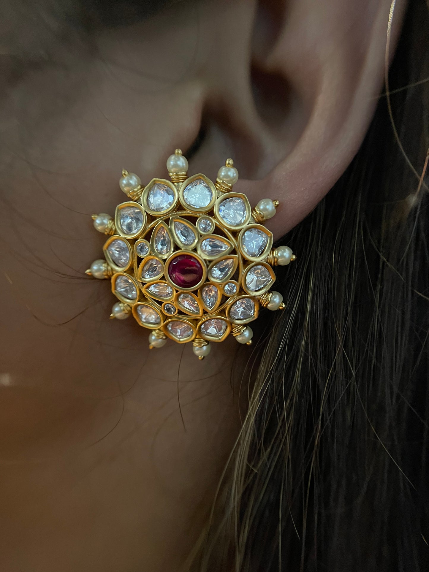 Radha Kundan Studs